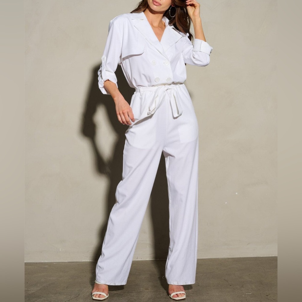 NWOT Elegant White Jumpsuit